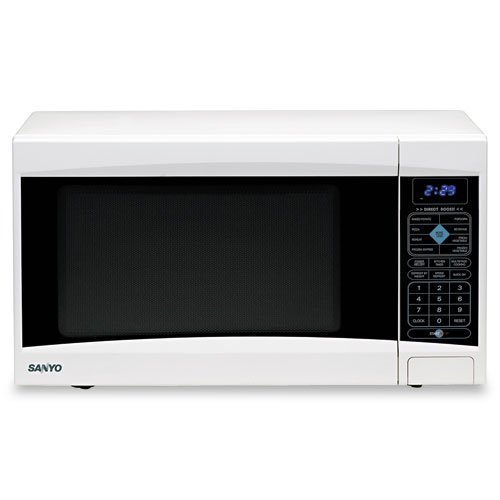 Sanyo Products - Sanyo - 1.2 Cu. Ft. Capacity 1,000 Watt Countertop Microwave Oven, White - Sold As 1 Each - Backed by 1,000 watts and 1.2 cubic foot capacity. - Glass turntable. - Features eight direct access keys for speedy one-touch programming of popular foods. - Ten power levels. - Quick 
