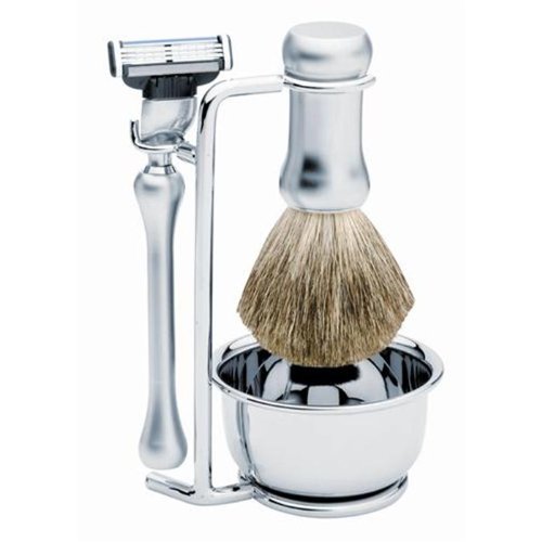 Becker Manicure Shaving Shop Rasiersets Set mit Halterung, Rasierer Mach 3, Pinsel und Sch Preisvergleich