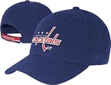 Washington Capitals Navy BL Team Logo Wool Blend Adjustable Hat