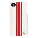 TREXTA iPhone4/4S対応 本革製カバー SNAP ON COVER 3RED ON WHITE SOCI4-3REONWH