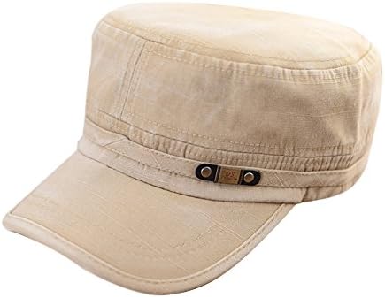 Sunsen Unisex Adjustable Classic Army Plain Retro Hat Cadet Military Cap