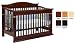 Bordeaux Crib in Distressed Black Finish By Da Vinci Baby Furniture