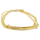 gorjana Taner Three Bar Bracelet Gold-Tone Lay