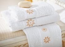V&A Star Floral Bath Towel