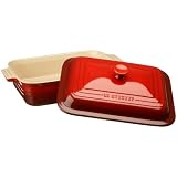 Le Creuset Stoneware Covered Rectangular Dish, Cherry