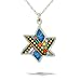 Aleph & Judaic Star Necklace #1027