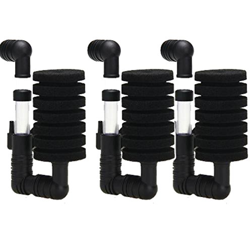 Ray-JrMALL 3Pcs Bio Sponge Filter For Aquarium Fish Tank Shrimp