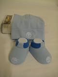 Timberland Baby Hat Sock Booties Beanie 0-3 Blue New