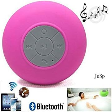 BlueLark Waterproof Bluetooth Shower Speaker Car Bluetooth Speaker Hands Free Speakerphone 2015001 (Pink)