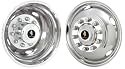 19.5" Stainless Steel Wheel Simulators for 2005-2007 Ford F450 & F550 10 Lug Dual Wheel