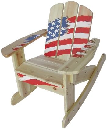 Summer Sale - Lohasrus Kids Rocker 20631 - American Flag Series, Passed ASTM F963-07, for ages 2 to 6, Free Drawing Book