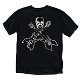  : BC Rich Guitar T-shirt Crossed Guitars & Skull