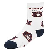Auburn Tigers Juvenile White All Over Print Socks