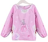 幼児 エプロン ベビー 長袖 スモック 食事用 お絵かき用 泥遊び用 1-2歳 (4)