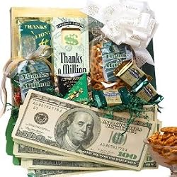 SCHEDULE YOUR DELIVERY DAY! Thanks A Million! Thank You Gift Basket - Gift Tote