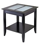 Syrah End Table with Frosted Glass