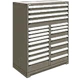 20 Drawer Full Height 48W Multi-Drawer Cabinet - Light Gray