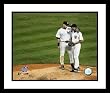 Derek Jeter New York Yankees MLB Framed 8x10 Photograph on the Mound with Mariano Rivera