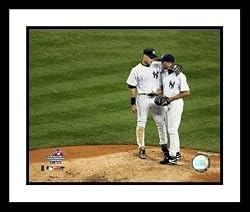 Derek Jeter New York Yankees MLB Framed 8x10 Photograph on the Mound with Mariano Rivera