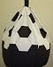 Bean Bag Football Black White