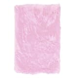 Flokati Light Pink Shag Rug Size: 39" x 58"