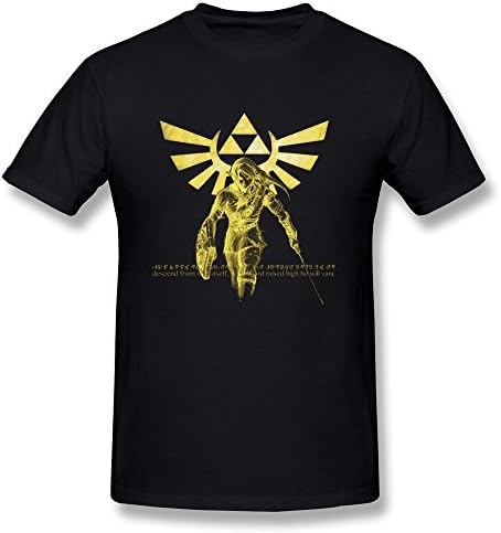 The Legend Of Zelda Triforce Game Men's Tshirt Tee XS,Black