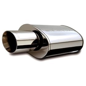 MagnaFlow 14829 Street Series Polished Stainless Steel Oval Muffler with Tip