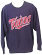 Men`s Minnesota Twins Solid Crew Neck Fleece