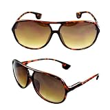 Retro Debut Aviator Fashion Sunglasses P299BNPYAM Brown Python Frame Amber Lenses for Women and Men Retro Debut Aviator Fashion Sunglasses P299BNPYAM Brown Python Frame Amber Lenses for Women and Men