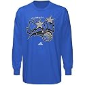 adidas Orlando Magic Royal Blue Full Primary Logo Long Sleeve T-shirt
