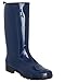 Capelli New York Ladies Shiny Solid Opaque Jelly Rain Boot