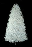 7.5' Pre-Lit Shimmering White Iridescent Christmas Tree - Blue Lights