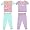 Little Dreamer Set of Two Cotton Pajamas for Baby and Toddler Girls
