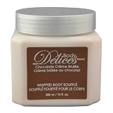 Upper Canada Soap & Candle Body Delices Whipped Body Massage Souffle, Chocolate Cream Brulee, 8-Ounce Bottles (Pack of 2)