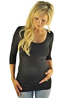 Mommylicious Women's Seamless Scoop Neck Maternity Top