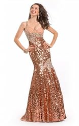 Crystals Crystal Beaded Lace Applique Mermaid Cocktail Chiffon/Taffeta/Tulle Prom Dress 