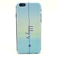 iPhone 6S Case, iPhone 6 Case, Aprtwin(TM) Fashion Style Case, Blue Line with Mysterious Words Design Hard Plastic Case Cover Fit for iPhone 6/6S (4.7Inch) from Aprtwin