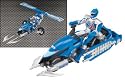 Power Rangers Operation Overdrive  - Hovertek Cycle & Figure - Blue