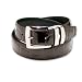Croc Embossed BURGUNDY Bonded Leather Belt Silver-Tone Buckle Regular