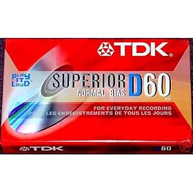 TDK Superior D60 Cassette Tapes (Box of 10 Tapes)