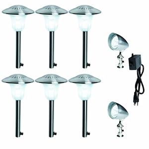 Westinghouse 422728-41P HI-Intensity LED Landscape Lighting Set, 8 Piece (6 Pathlights and 2... by