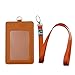 Gracallet 5pcs Vertical Style 2-Sided Faux Leather Business Id Credit Card Badge Holder with 1 Id Window and 1 Card Slots