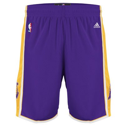 adidas Los Angeles Lakers Purple Swingman Shorts (X-Large)