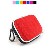 Cool Carrying Case for Garmin Nuvi Naviagator + Screen Protector Kit (Red Nylon)