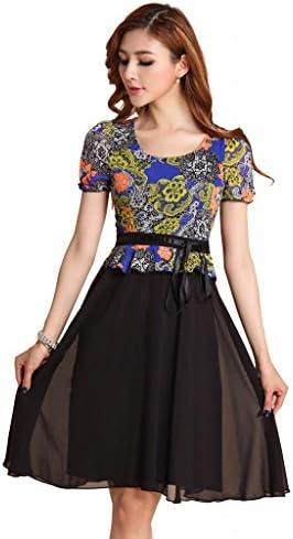 Beautifulmall Women's Glamorous Embroidered Chiffon Long Cocktail Party Dress