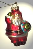 Produkt-Bild: Christbaumschmuck Lauschaer Glas -Weihnachtsmann-9 cm Original Krebs