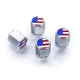 USA Flag Tire Valve Caps