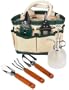 BEST SELLER: Indoor Garden Tote Set with Miniature Tools: Perfect for Small Indoor Gardening, Bonsai, Plants, etc. * Great Gift Idea*