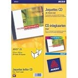 Avery CD/DVD Labels Laser 2 per Sheet Dia.117mm Black and White Ref L7676-100 [200 Labels]