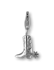 MELINA Charms clip on pendant cowboy boot sterling silver 925